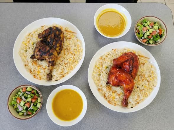 1 Half Chicken Mandi & 1 Half Haneeth for 2